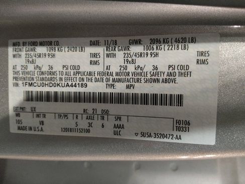 Used 2019 Ford Escape SEL FWD image 33