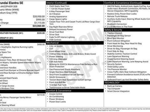 Certified 2023 Hyundai Elantra SE w/ Winter Weather Package FWD image 32