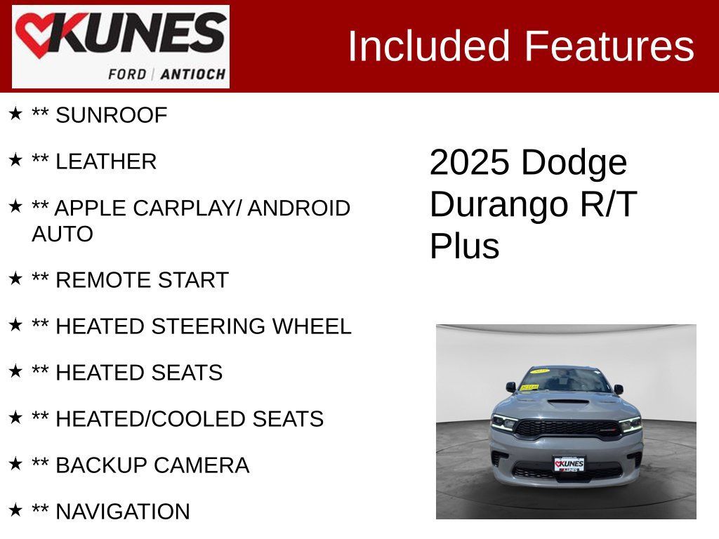 Used 2025 Dodge Durango R/T AWD/4WD image 3
