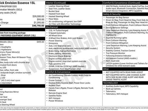 Certified 2023 Buick Envision Essence image 6