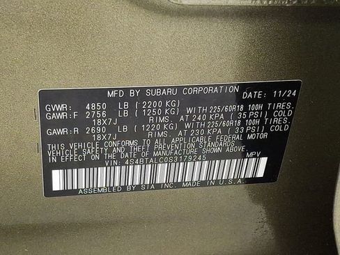 Used 2025 Subaru Outback Onyx Edition AWD/4WD image 33