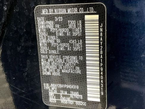 Used 2023 Nissan Armada SL w/ Captain's Chairs Package RWD image 44