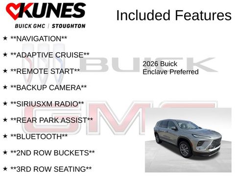 New 2026 Buick Enclave Preferred w/ Power Package image 2