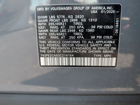Used 2025 Volkswagen Atlas Cross Sport SEL Premium R-Line AWD/4WD image 39