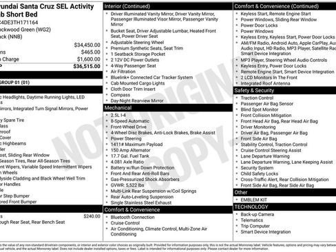 New 2026 Hyundai Santa Cruz SEL FWD image 4
