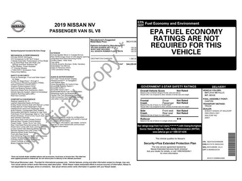 Used 2019 Nissan NV 3500 SL RWD image 16
