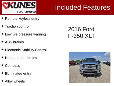 Used 2016 Ford F350 XLT w/ XLT Interior Package AWD/4WD image 3