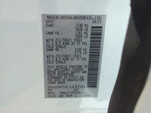 Used 2025 Nissan Murano Platinum w/ Cargo Package AWD/4WD image 26