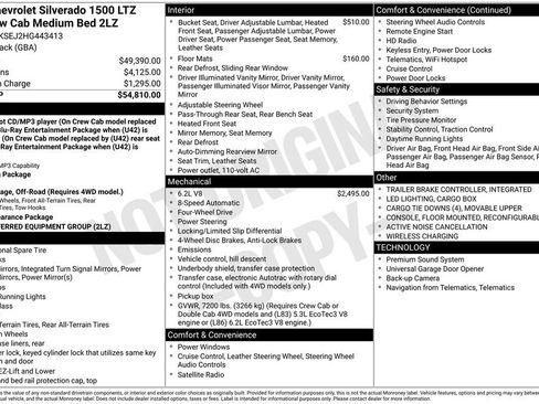 Used 2017 Chevrolet Silverado 1500 LTZ Z71 image 40