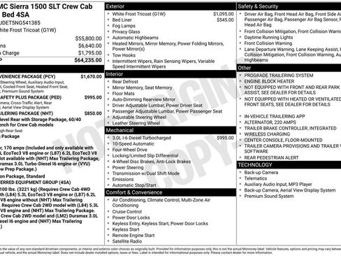 Used 2022 GMC Sierra 1500 SLT w/ SLT Convenience Package AWD/4WD image 3