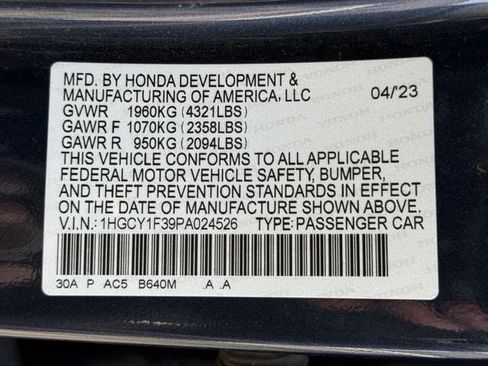 Used 2023 Honda Accord EX image 29