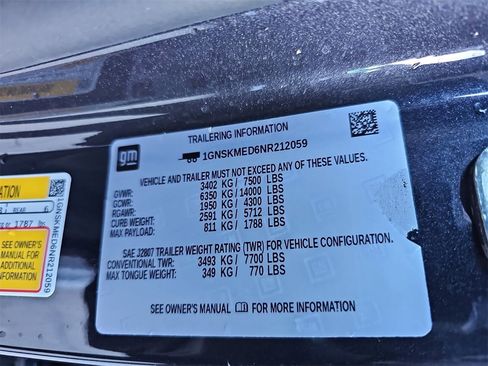 Certified 2022 Chevrolet Tahoe LS w/ Driver Alert Package image 37