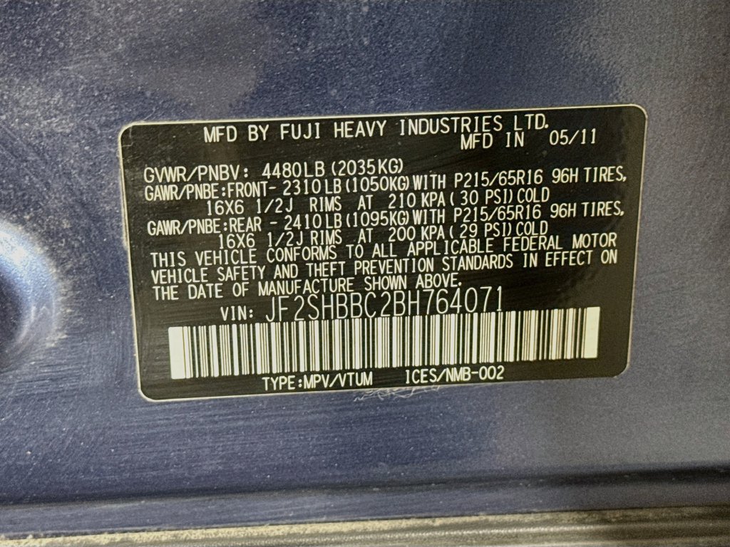 Used 2011 Subaru Forester 2.5X w/ Popular Equipment Group 1B AWD/4WD image 36