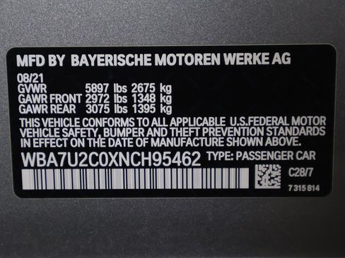 Used 2022 BMW 750i xDrive w/ M Sport Package AWD/4WD image 51