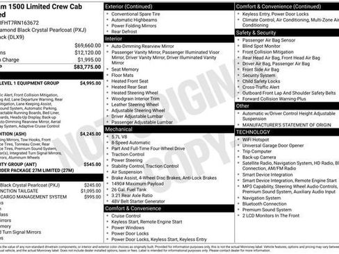 Used 2024 RAM 1500 Limited AWD/4WD image 33