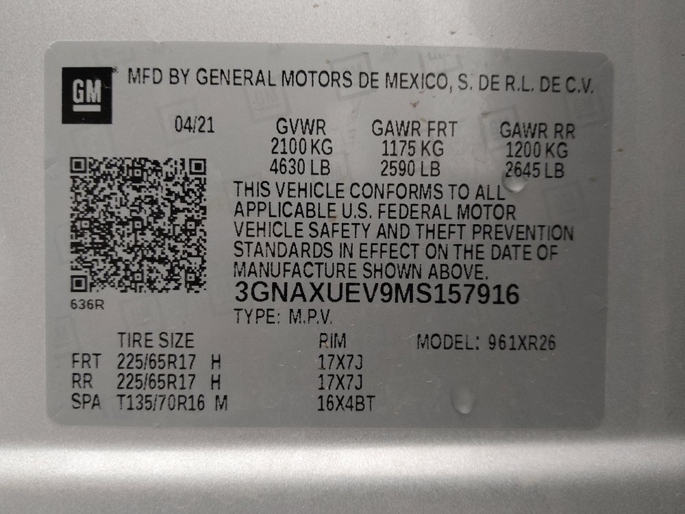 Used 2021 Chevrolet Equinox LT AWD/4WD image 33