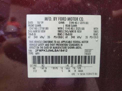Used 2020 Ford Edge SEL w/ Convenience Package FWD image 33