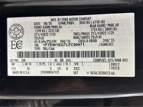Used 2020 Ford F150 Limited AWD/4WD image 28