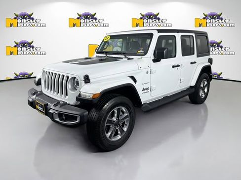 Used 2021 Jeep Wrangler Unlimited Sahara w/ Uconnect 4C Nav & Sound Group image 1