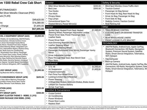 Used 2021 RAM 1500 Rebel w/ Rebel Level 2 Equipment Group AWD/4WD image 28