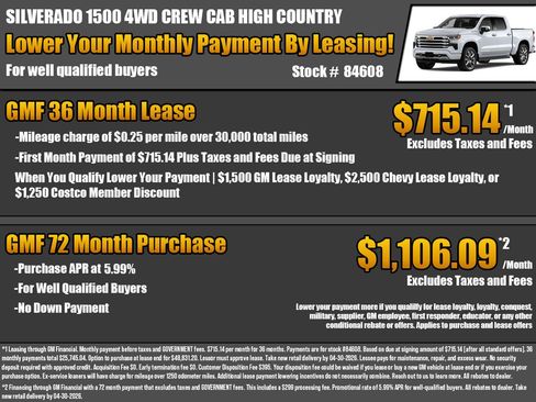 New 2026 Chevrolet Silverado 1500 High Country AWD/4WD image 2