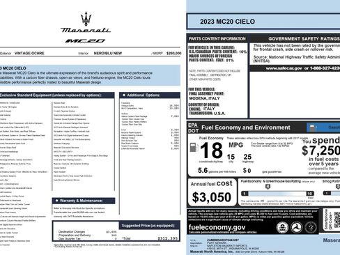 Used 2023 Maserati MC20 Spyder image 23