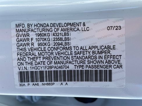 Certified 2023 Honda Accord LX image 35