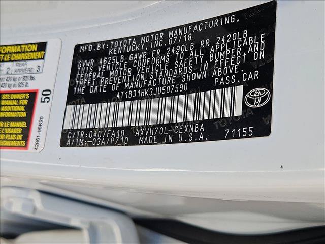 Used 2018 Toyota Camry LE FWD image 18