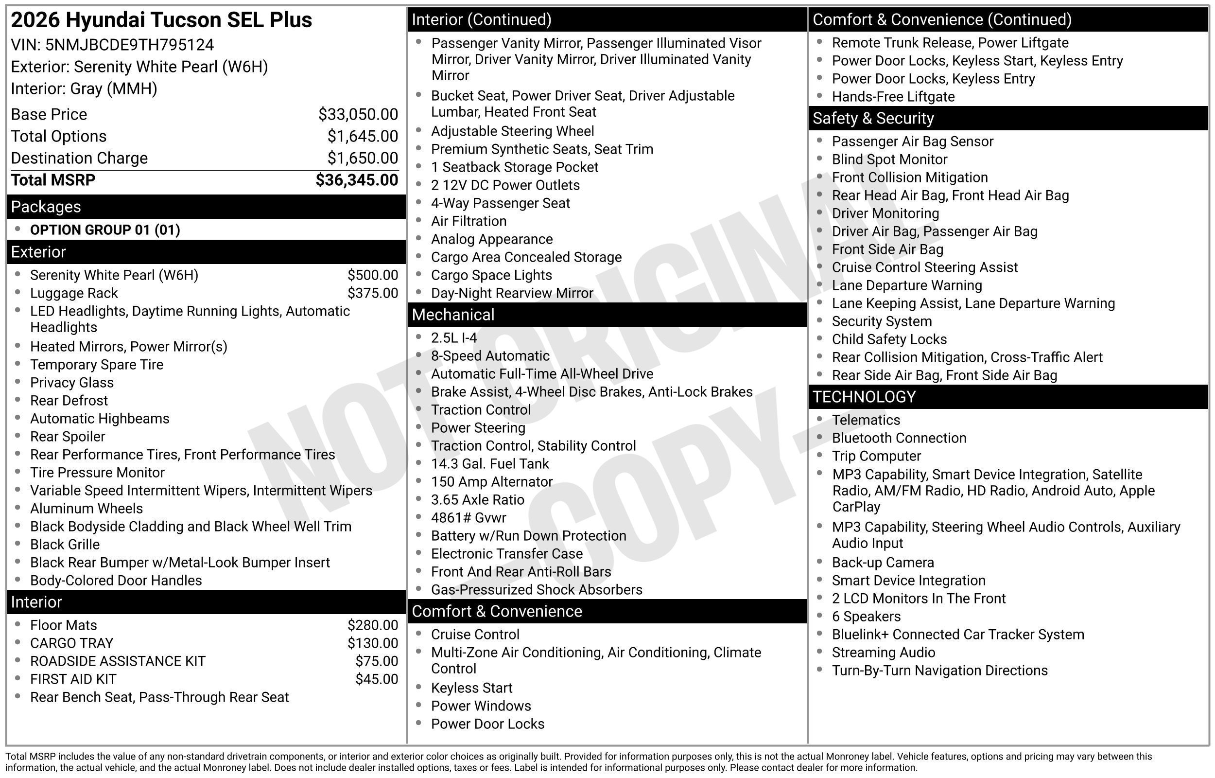 New 2026 Hyundai Tucson SEL Plus AWD/4WD image 5