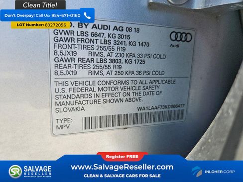 Used 2019 Audi Q7 3.0T Premium Plus w/ Premium Plus Package AWD/4WD image 17