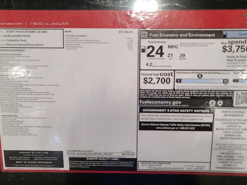 New 2024 Jaguar XF R-Dynamic SE image 21