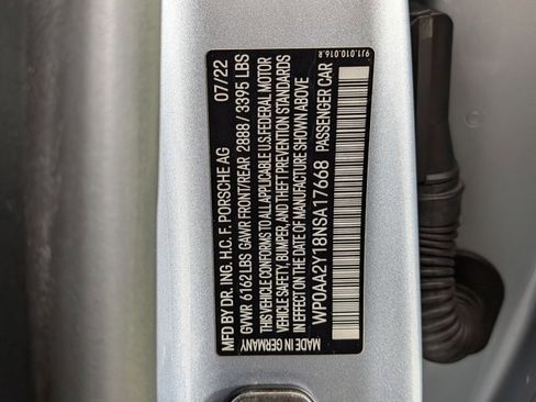 Certified 2022 Porsche Taycan RWD image 28