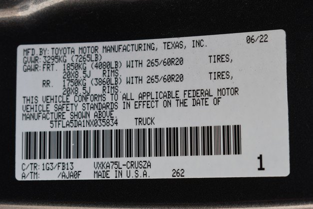 Used 2022 Toyota Tundra SR5 AWD/4WD image 33
