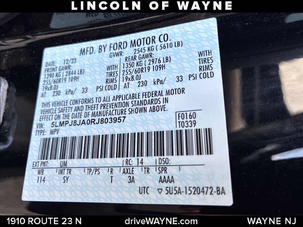 Certified 2024 Lincoln Nautilus Premier w/ Equipment Group 102A AWD/4WD image 31
