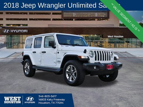Used 2018 Jeep Wrangler Unlimited Sahara AWD/4WD image 1
