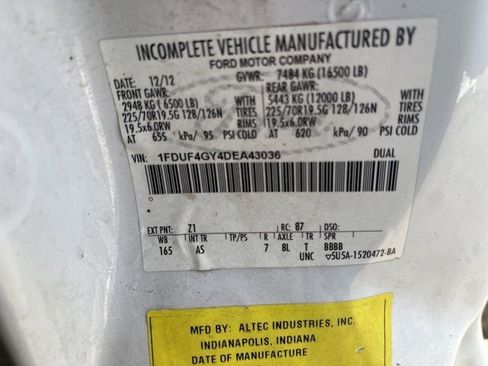 Used 2013 Ford F450 XL w/ Snow Plow Prep Pkg image 17