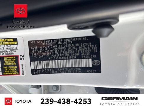 Used 2024 Toyota Camry SE w/ Cold Weather Package FWD image 24