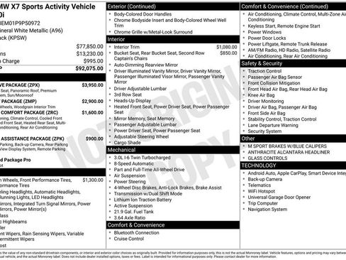 Used 2023 BMW X7 xDrive40i w/ Executive Package AWD/4WD image 7