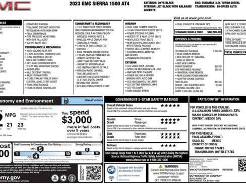 Used 2023 GMC Sierra 1500 AT4 w/ Technology Package AWD/4WD image 16