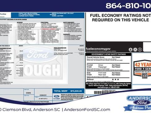 Used 2019 Ford F250 Lariat w/ Lariat Ultimate Package AWD/4WD image 1