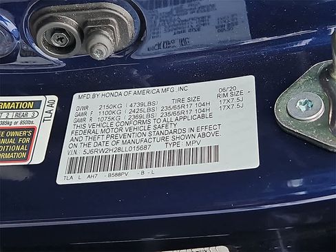 Certified 2020 Honda CR-V LX image 27