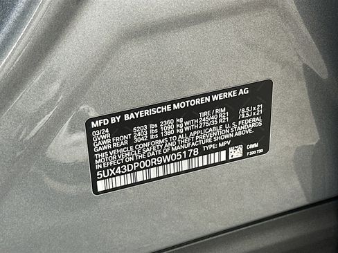 Certified 2024 BMW X3 sDrive30i w/ Convenience Package image 34