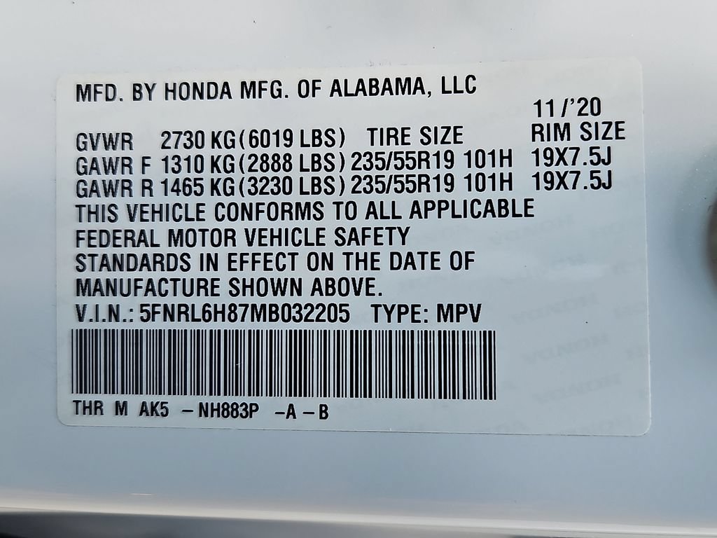 Used 2021 Honda Odyssey Touring image 33