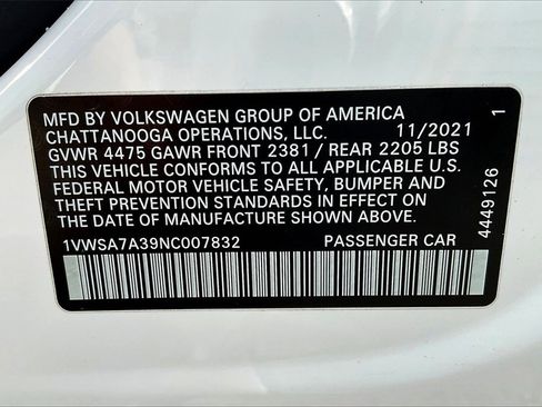 Used 2022 Volkswagen Passat 2.0T SE image 35