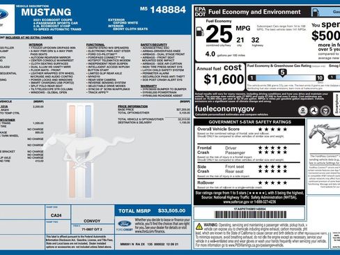 Used 2021 Ford Mustang Coupe w/ Equipment Group 101A image 5