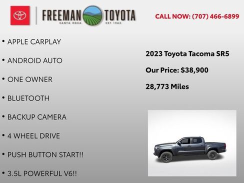 Used 2023 Toyota Tacoma SR5 AWD/4WD image 9