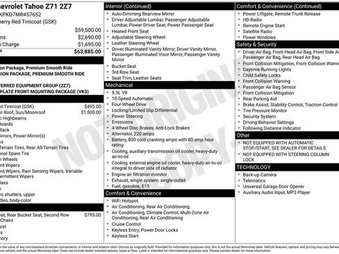 Used 2021 Chevrolet Tahoe Z71 AWD/4WD image 7