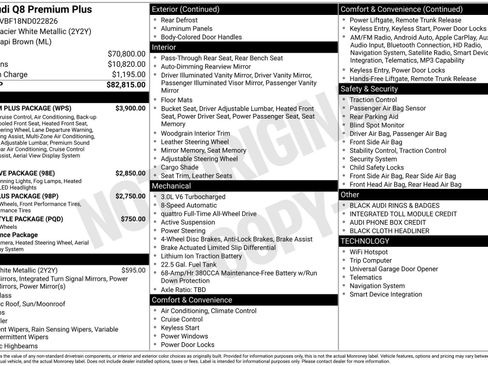 Used 2022 Audi Q8 Premium Plus w/ Premium Plus Package image 3