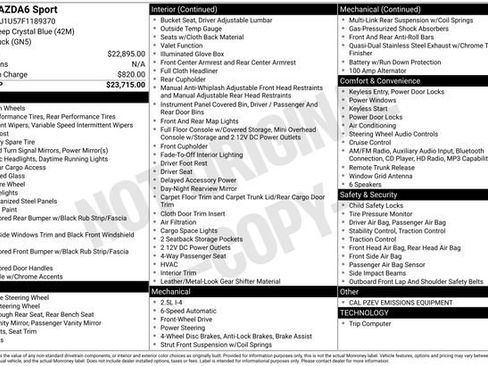 Used 2015 MAZDA MAZDA6 Sport image 7