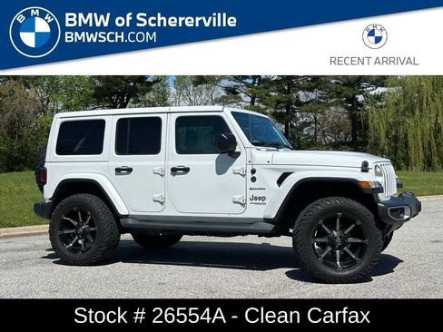 Used 2019 Jeep Wrangler Unlimited Sahara w/ Uconnect 4C Nav & Sound Group AWD/4WD image 1